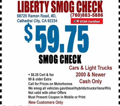 Liberty Smog Check - Cathedral City, CA