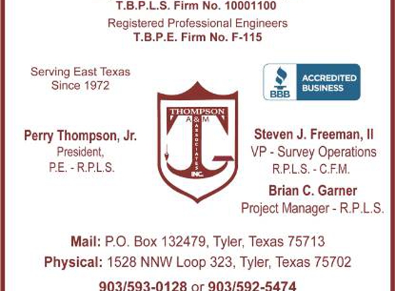 Thompson & Associates Inc - Tyler, TX