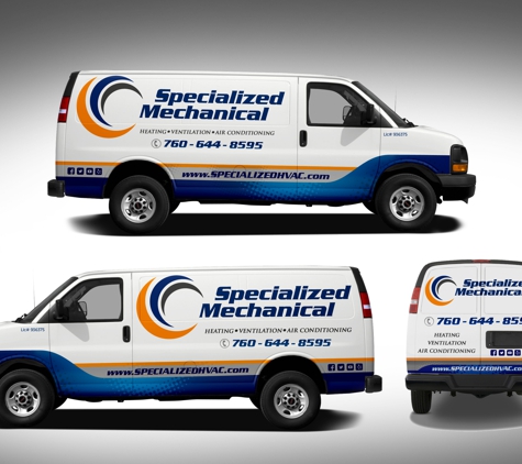 Specialized Mechanical - San Marcos, CA. New Van Wrap Design