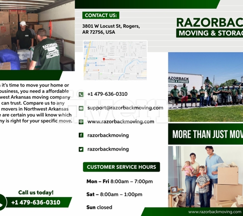 Razorback Moving, LLC. - Rogers, AR