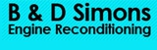 B & D Simons Engine Reconditioning Logo