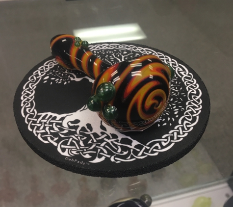 High Class Glass And More - Fishers, IN. Black And Orange Hand Pipe