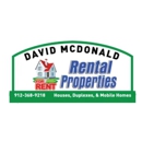 David McDonald Rentals - Mobile Home Parks