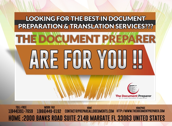 The Document Preparer - Margate, FL