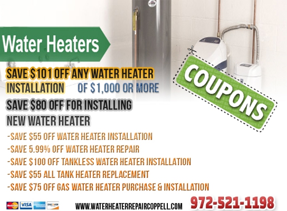 Water Heater Repair Coppell - Coppell, TX. Plumbing Repair Rowlett