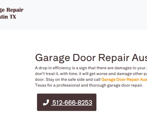 Garage Repair Austin TX - Austin, TX