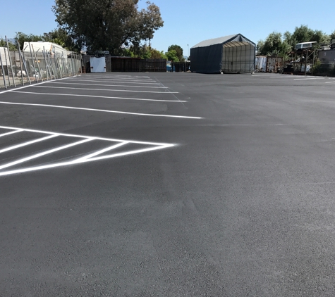 All  About Striping. Randy' auto mechanic, Concord- striped  lines & walkways