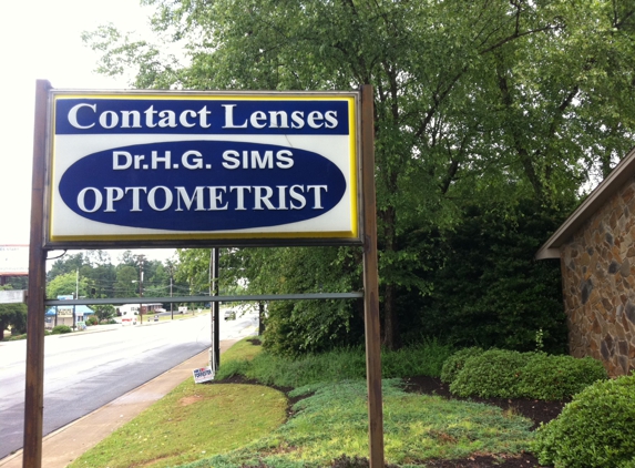 Sims, H G OD - Spartanburg, SC. Office sign