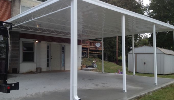 Awnings & Canopies Over Tennessee - Cumberland City, TN. Carport installed in Waverly Tn.