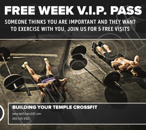 Building Your Temple Fitness - Oxford, MI