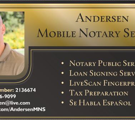 Andersen Mobile Notary Services - San Diego, CA