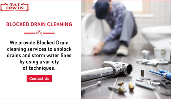 Tai Irwin Plumbing & Draining. Blocked Drain Cleaning
