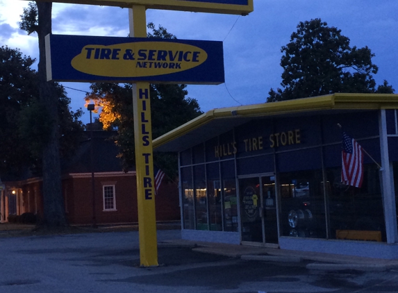 Hill's Tire & Auto Service - Griffin, GA. Night shot of out front. 