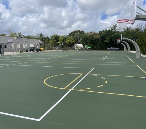 First Class Courts, Inc - Parkland, FL. Basketball court surfacing at Coconut Palm K-8 in Homestead, FL