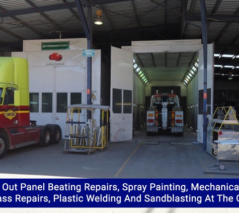 Habib Bros Truck and Car Smash Repairs - Austral, NSW. Panel Beating Repairs, Spray Painting, Mechanical Repairs, Fibreglass Repairs, Plastic Welding And Sandblasting