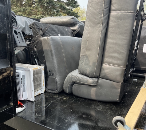 MONIKEN Junk Removal - Nashua, NH. Sectional couch removal and ac removal Nashua nh 03060