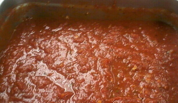 Napa vineyard executive wine bar & catering kitchen - Miami, FL. Marinara sauce.