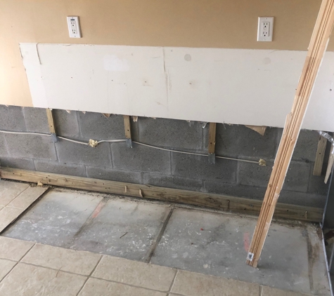 Dream Protection Home Inspection LLC - Fort Myers, FL. Kitchen area drywall removed