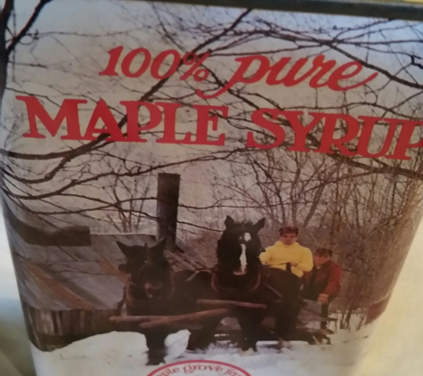 Maple Grove Farms Of Vermont - Saint Johnsbury, VT. Also found small white sticker. Numbers. 43071. Whold like too know if its still good too eat or should i just hang onto it.