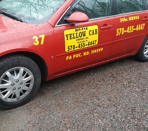 Hazle Yellow Cab Company Inc - Hazle Township, PA. Need a Cab local and long distance rates available 
gift certificates 
Company charge accounts available