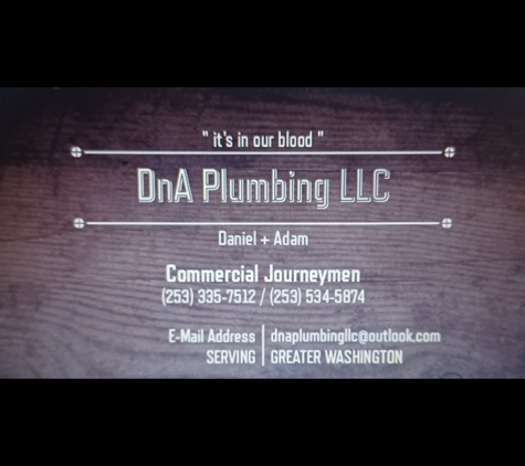 DnA Plumbing LLC - Rainier, WA. Call Us or Email us