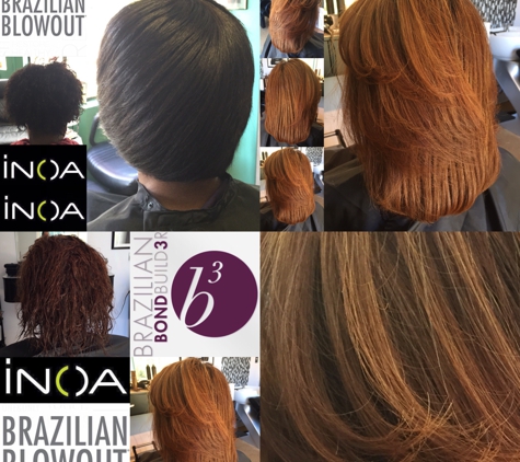 Antonio A Salon For Hair. hair growth with Brazilian Blowout and INOA Hair Color