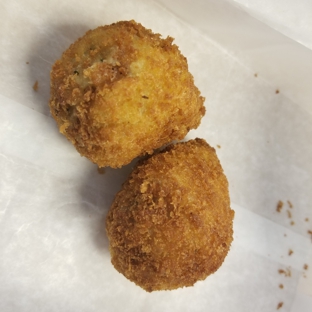 Porto's Bakery & Cafe - Glendale, CA. Chicken croquettes ($1.05 each) Good for quick snacking!