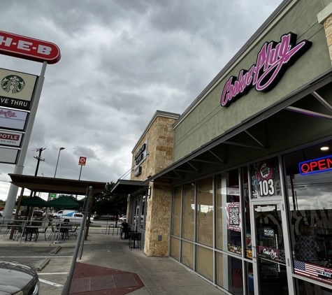 Cookie Plug - San Antonio, TX. Uptown Storefrone facing Starbucks