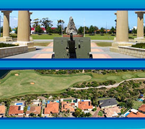 City of Rockingham - Warnbro Recreation Centre - Warnbro, WA. War memorial and golf course