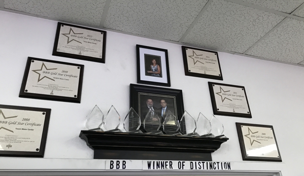 Texon Motor Center - Houston, TX. BBB Winner of Distinction 8 years in a row