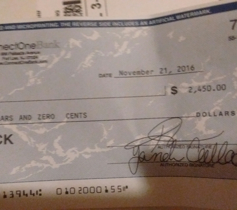 ConnectOne Bank - West New York, NJ. Received this check from check one live thousands miles away from closest one so what is this and why
