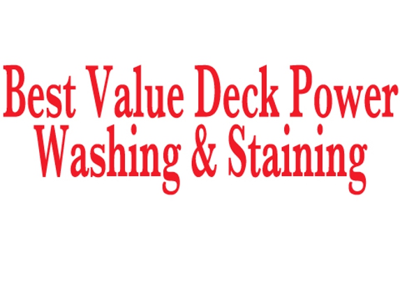 Best Value Deck Power Washing & Staining - Wheaton, IL