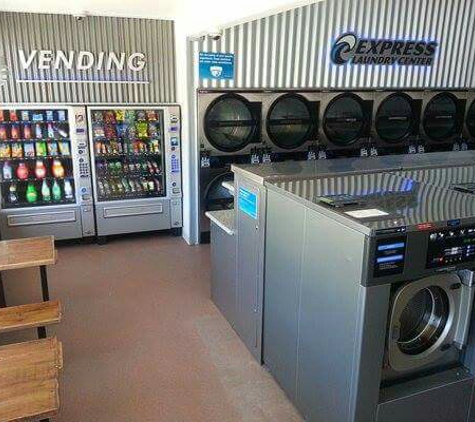 Perfect Wash - Express Laundry Center - Huntington Beach, CA. Vending and Lounge area