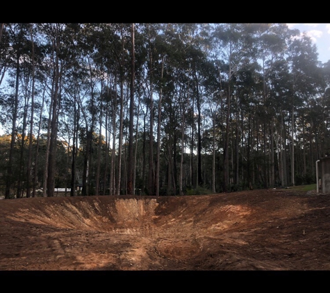 Wayne Coppin Earthmoving - Surf Beach, NSW. Dam Clearing