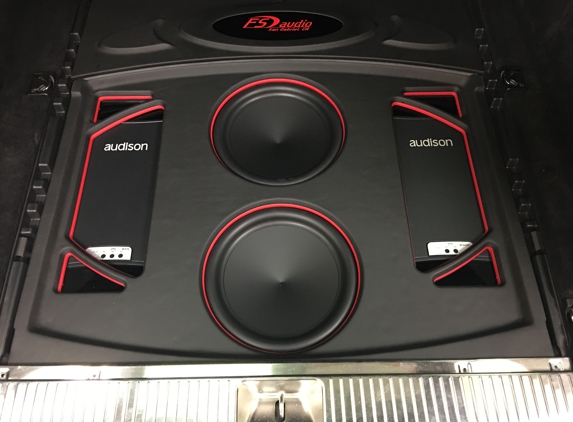 FS Audio - San Gabriel, CA. Custom Trunk Build in a 2014 Mercedes AMG E63 Wagon.