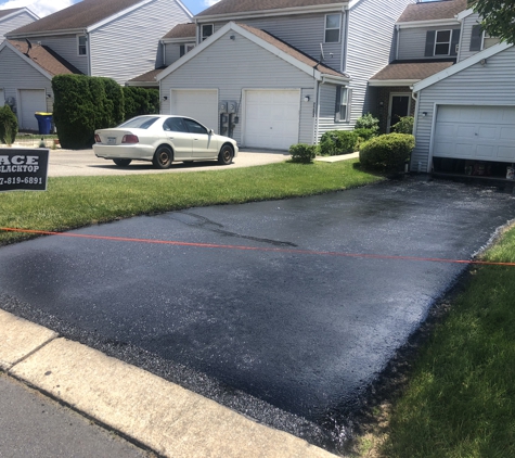 Ace Blacktop - York, PA. crack filled , patched end and sealed just done 