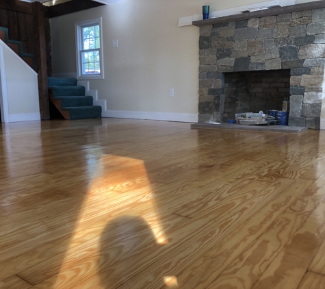 Cc Hardwood Floor Services - Boston, MA. Affter sanding with 1 cost Bona