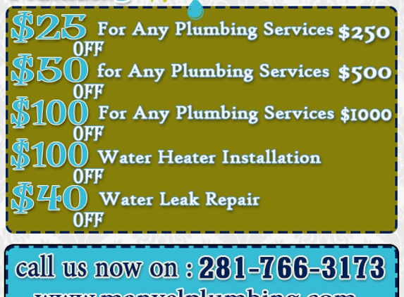 MANVEL TX PLUMBING - Manvel, TX