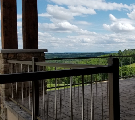 American Fence & Flag - Whitehall, PA. Even with overlapping cable railing you can still see the gorgeous view!