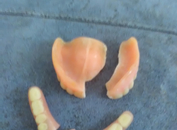 Adler Dental Group - Brooklyn, NY. These are my dentures from the famous Adler Dental Group they broke within 2 years and these dentist don't even know how to fix them I would not recommend these people to anybody