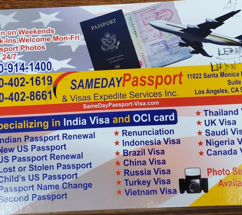 Sameday Passport & Visa Expedite Services - Arlington, TX