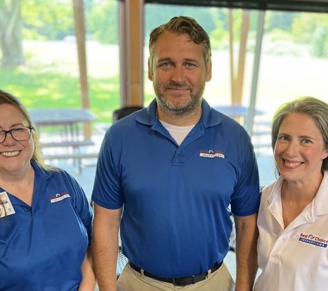 Best Choice Inspections West Knoxville - Knoxville, TN. Jayne, Jon, and Natalie at a realtor event in 2022.