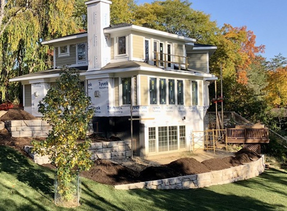 Always Sharp LLC - Ortonville, MI. Retaining Wall with Three Tiers of Verti-Block