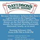 Davidson's Casual Dining - American Restaurants