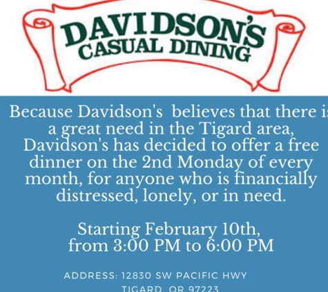 Davidson's Casual Dining - Portland, OR