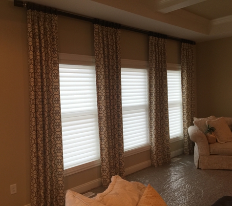 More Than Blinds - Mentor, OH. Drapery Accent Panels with Alta Sheer Horizontal Shades