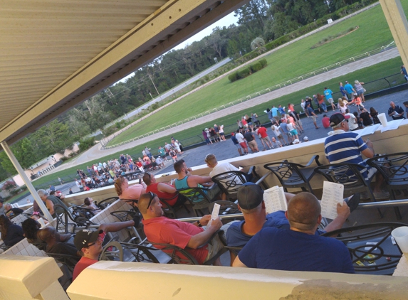 Ebro Greyhound Park - Ebro, FL. From the box seats, the best view in the house