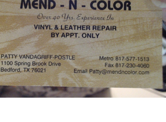 Mend N Color Vinyl Svc - Bedford, TX