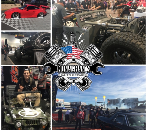 Monaghan's Auto Repair - Las Vegas, NV. SEMA 2018 We had a blast repping our Monaghan's Auto Repair shirts! Come visit us for any auto repairs you need. 