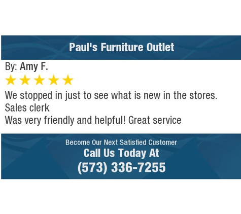 Paul's Furniture Outlet - Saint Robert, MO